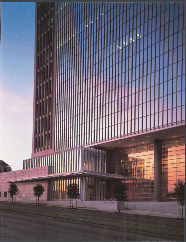 联邦储备大厦照片在达拉斯共同设计由约翰·赛赛