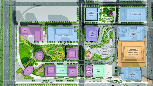 哈德逊庭院公园开发的总体规划