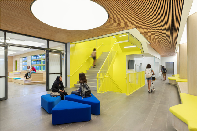 Rockwell Group's Blue School brings a pop of color to Lower Manhattan