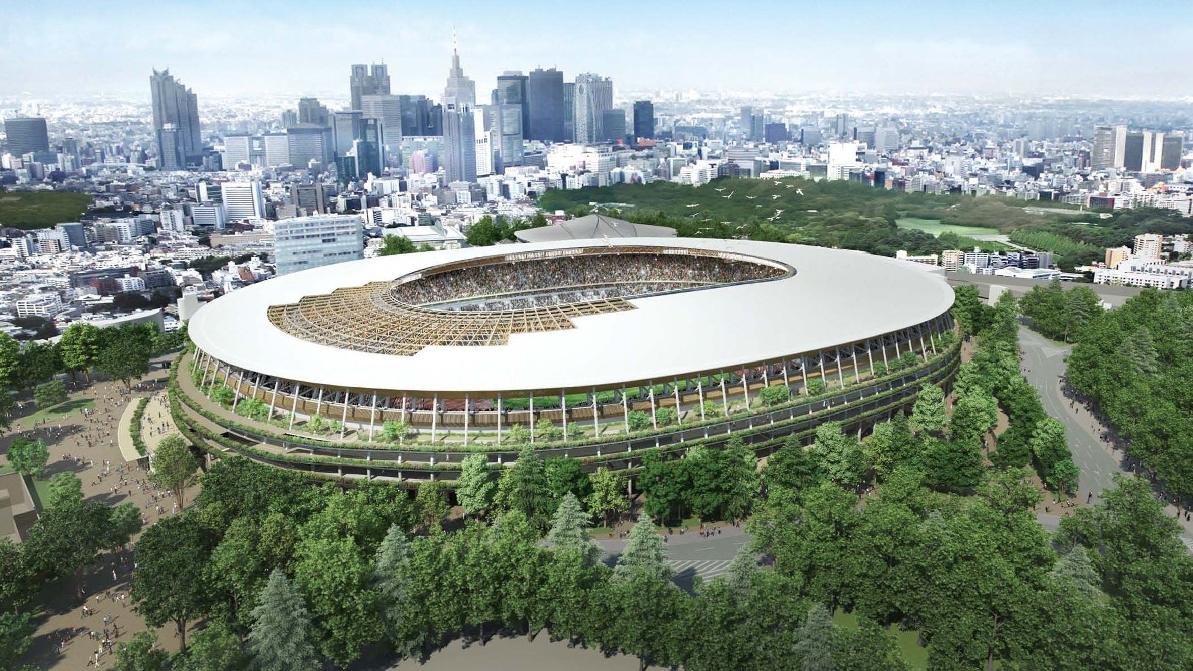 渲染日本2020个国家体育场