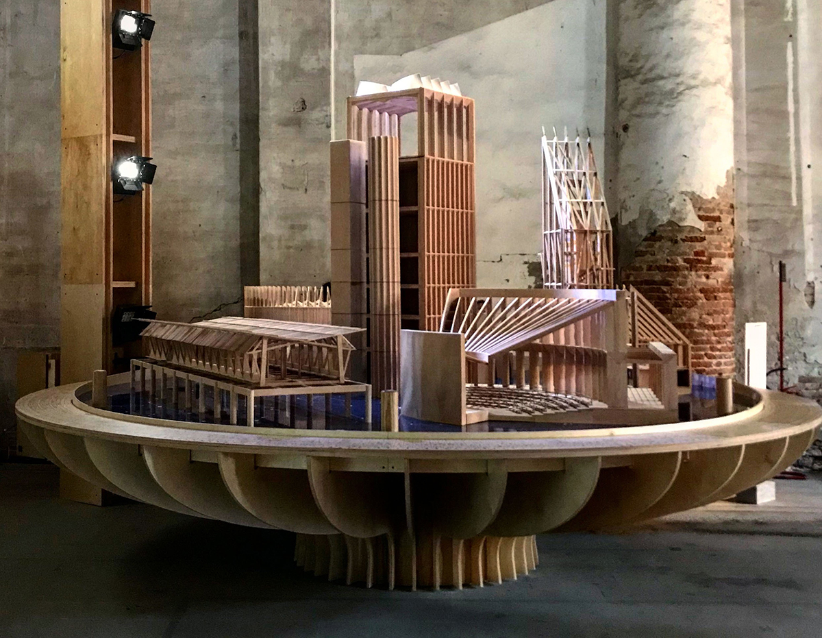 威尼斯双年展模型由NíallMCLaughlin建筑师的照片