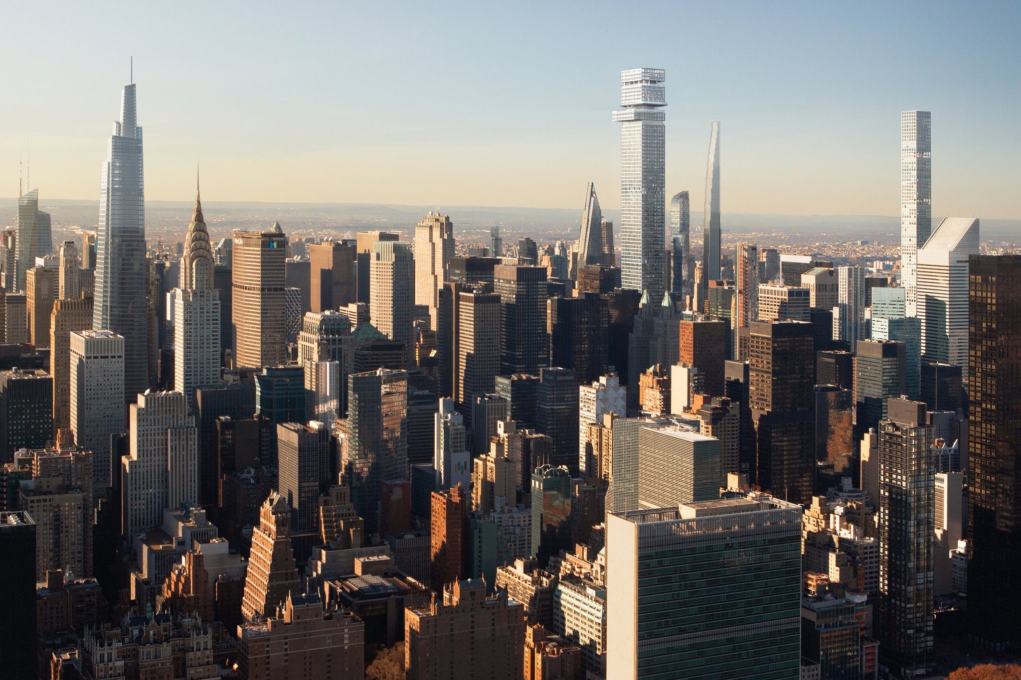 纽约第五大厦的天际线效果图