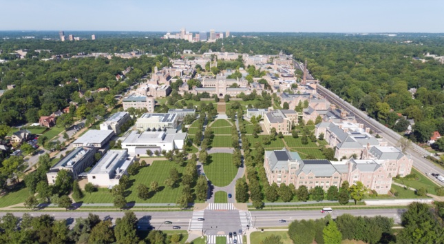 华盛顿大学东校区总体规划鸟瞰图