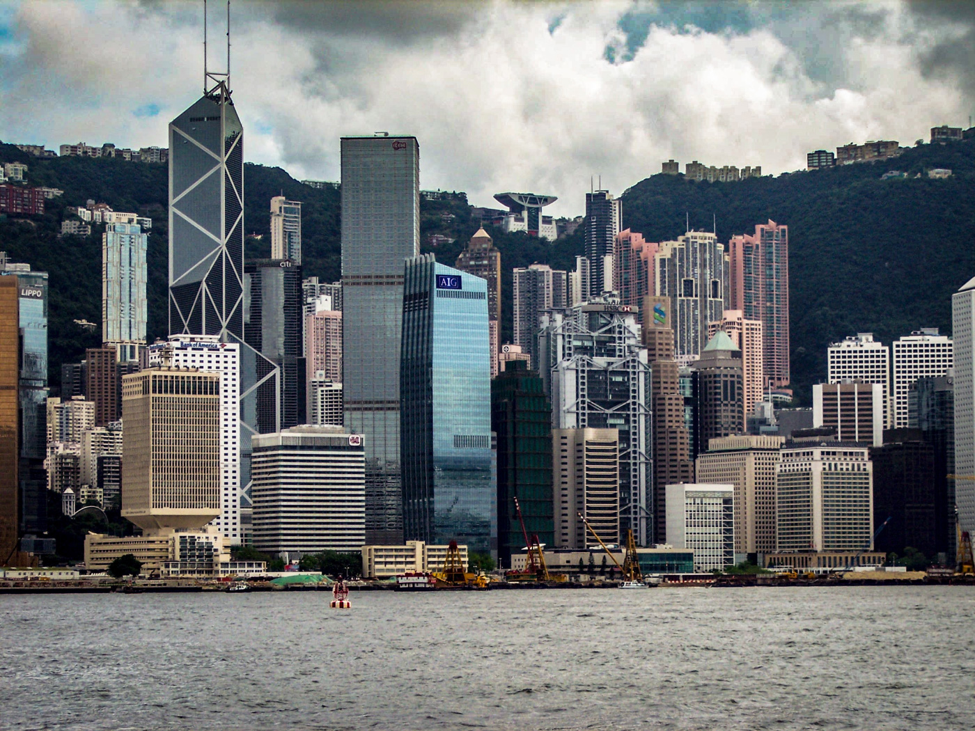 香港天际线的照片