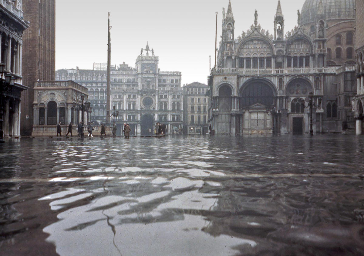 威尼斯水下的圣马可广场