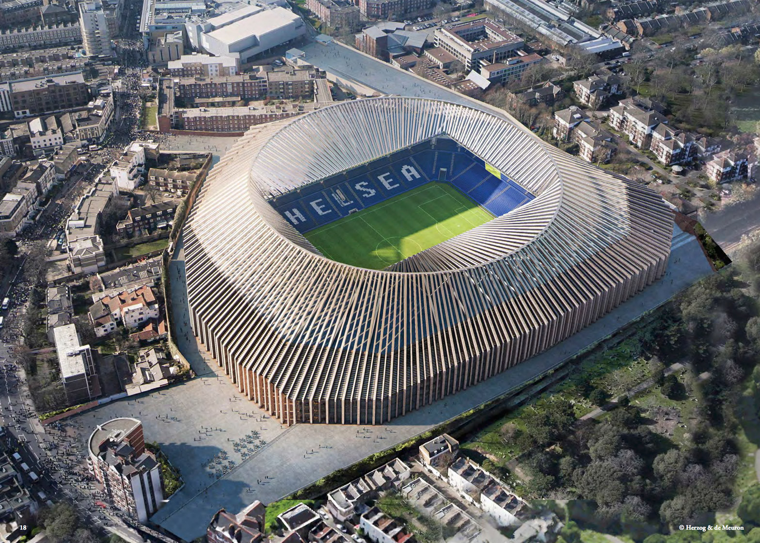 Herzog & de Meuron's Chelsea FC stadium permanently sidelined