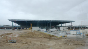 柏林机场航站楼正在建设中