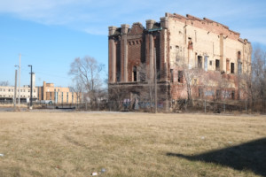 印第安纳州加里市一座废弃的建筑;废弃的加里纪念礼堂
