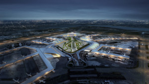 一个新的统一的肯尼迪机场的效果图