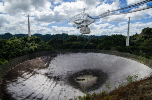 在槟榔天文台的射频望远镜盘时代