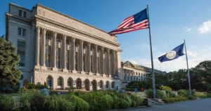在华盛顿古典风格联邦建筑，现在在行政命令下授权