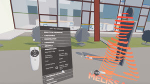在VR环境中的一个人的屏幕截图，类似于前景