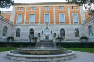 一座Beaux艺术大厦的门面在罗马
