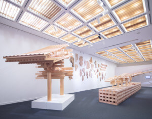 木材画廊展示的室内展览照片在日本社会