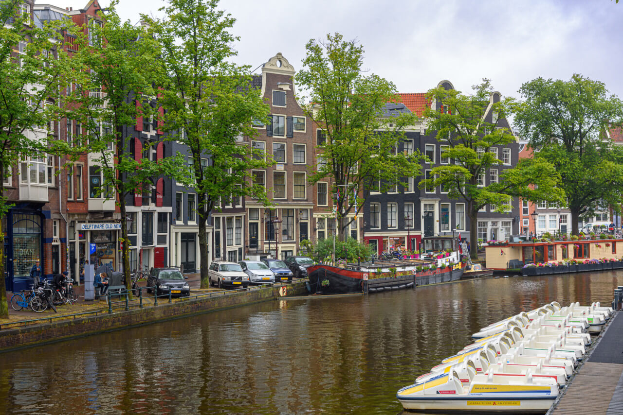 阿姆斯特丹运河的图像