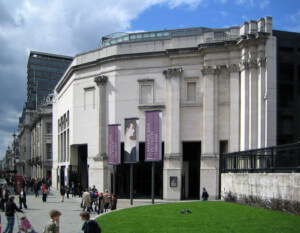 国家美术馆的外观在伦敦