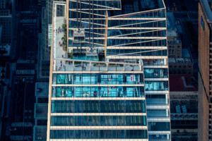 摩天大楼观察区的看法在山顶一个范德比尔特