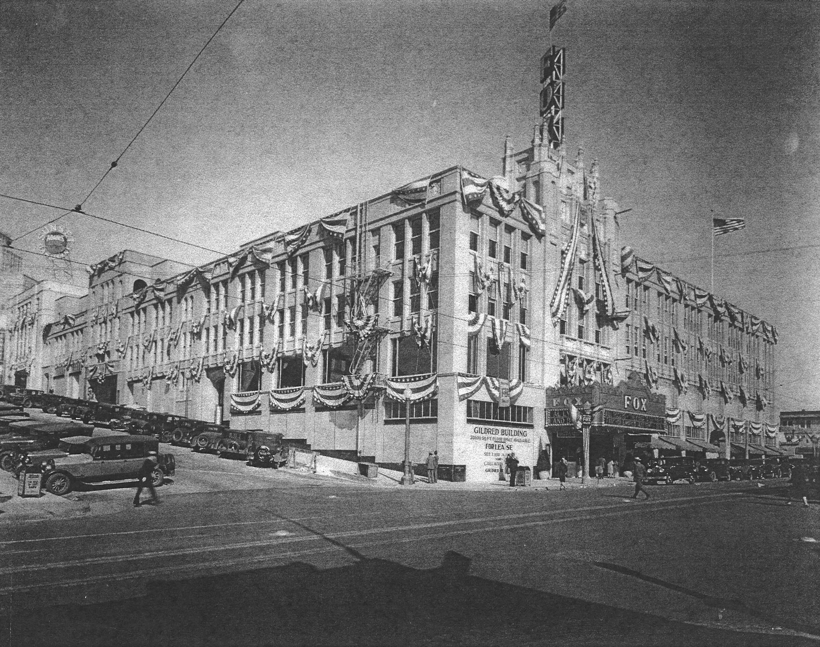 archival photograph of a historic san diego movie theater